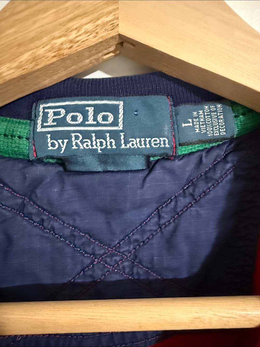 Polo Ralph Lauren Big Pony US Flag 67 Zip Snap Polo Shirt Red Size Large - Picture 2 of 9
